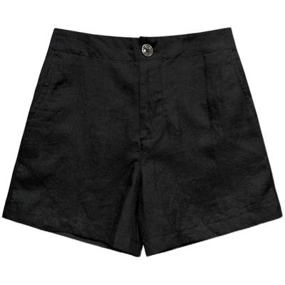 LUNA“夜巴黎”100%苎麻高级 简约ROW 时装英式短裤 显瘦