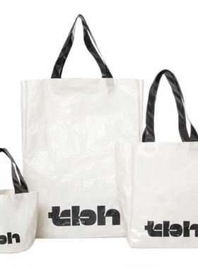 tbh野兽派家居中号编织包黑白