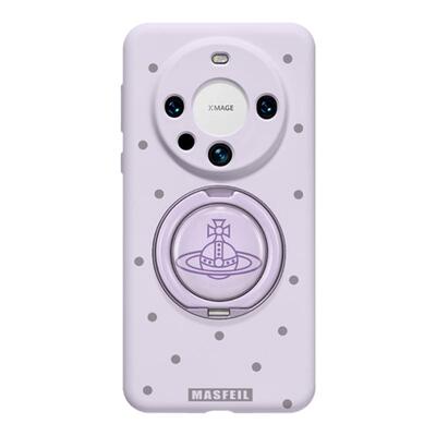MASFEIL × 奶咖土星适用华为Mate60Pro手机壳mate80带支架mt70por+液态硅胶Eo1支点保护套高级全包新款女