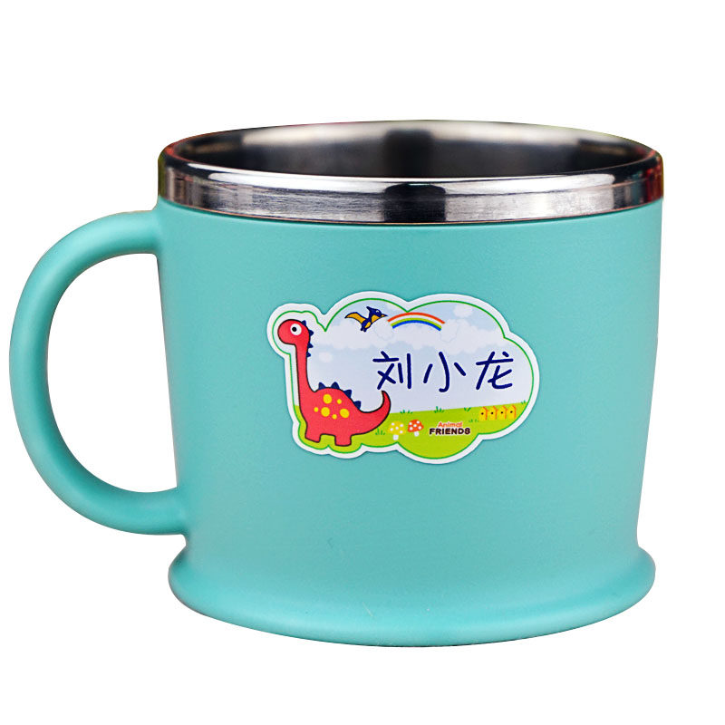名字贴纸防水姓名贴定制定做恐龙儿童学生宝宝水壶不干胶贴画自粘
