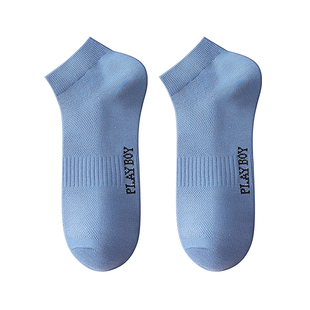 花花公子男士袜子男款夏季薄款短袜吸汗透气男袜短款船袜2026新款