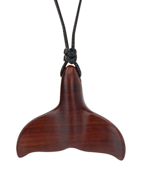 隐山鲸鱼檀木海豚定制纪念吊坠