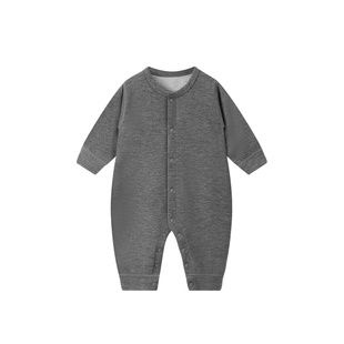 童贝初婴儿连体衣秋冬保暖款新生宝宝羊毛桑蚕丝打底睡衣爬服冬装