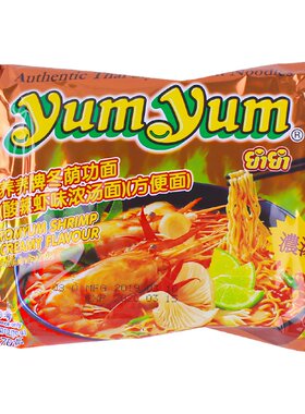 泰国进口方便面养养牌酸辣虾汤面