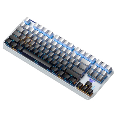 狼蛛F3087机械键盘鼠标套装有线电竞游戏电脑键鼠87键等高线