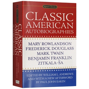 华研原版 经典美国自传集 英文原版书 Classic American Autobiographies 富兰克林 马克吐温 道格拉斯等名人传记 进口书籍 英文版