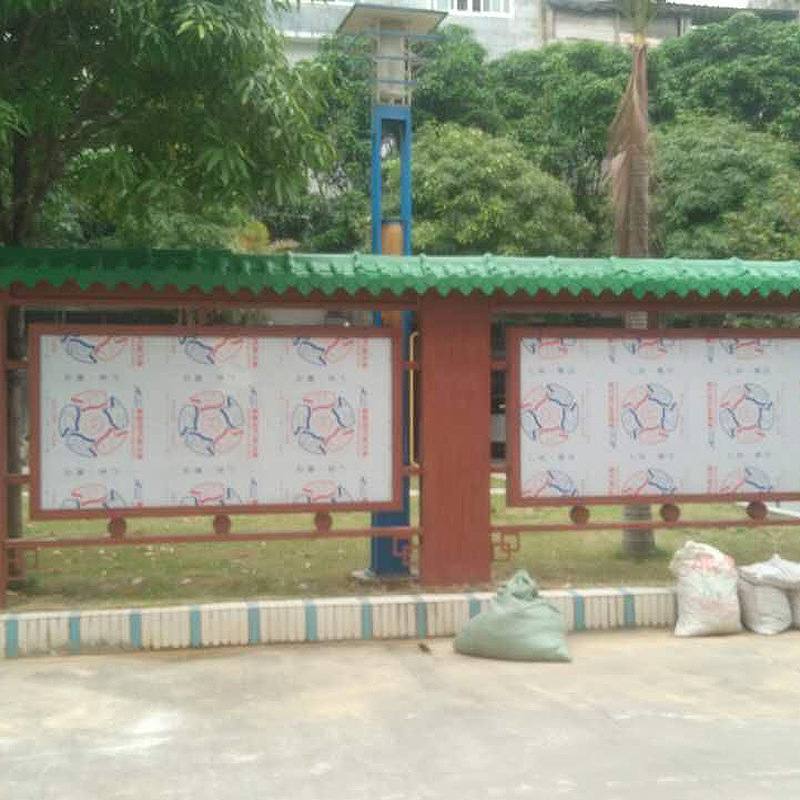 新款户外不锈钢宣传栏户外广告牌校园定橱窗成型制焊接阅报