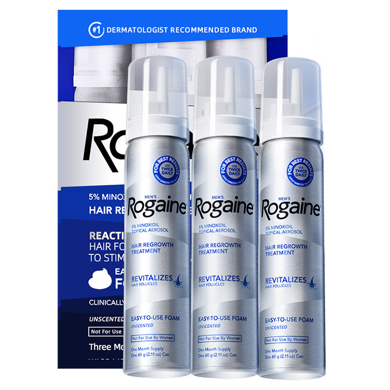 Rogaine培健落健5%米诺地尔酊生发泡沫剂男士防脱增发生发液官方