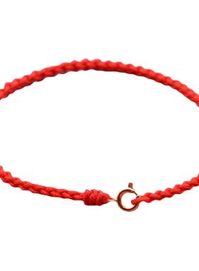 男女编织绳diy手工编织简约红绳