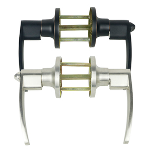 三杆式门锁彩钢门锁卫生间执手锁房门锁铝合金通用三杆门把手门锁