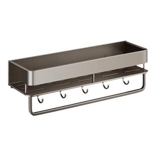 卫生间浴室置物架加高免打孔高级感洗手间厕所洗漱台高端收纳架子