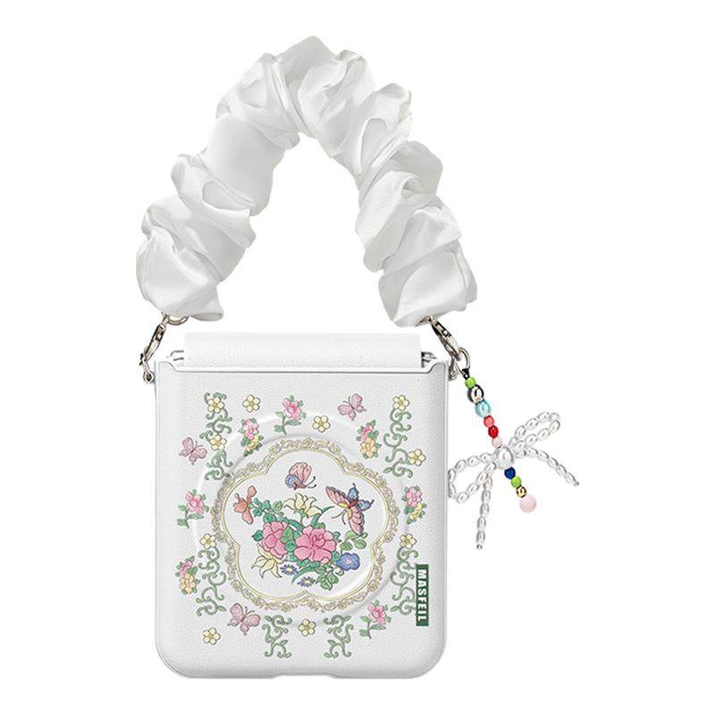 ANGYING × 花与蝶适用小米mixflip2手机壳新款mix flip2小折叠保护套可爱女MIXFlip2全包折叠屏外壳filp防摔