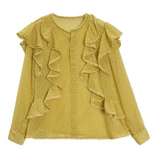 利达 NEWDADADA【春日豆豆沙】2026新款衬衫女高级感轻奢减龄洋气