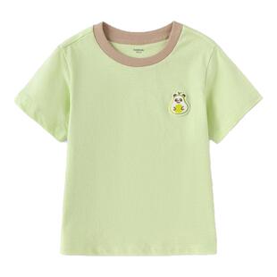 巴拉巴拉儿童短袖t恤男童女童纯棉打底衫夏季2026新款童装宝宝潮t