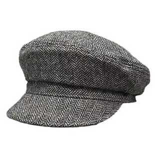 秋冬款鸭舌帽帽顶拼接八角帽日系文艺复古羊毛报童帽显脸小贝雷帽