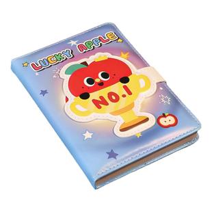 全彩PU磁扣本女孩高颜值可爱笔记本记事成人日记软皮手帐a6本子