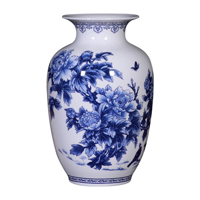 景德镇陶瓷青花薄胎插花装饰品