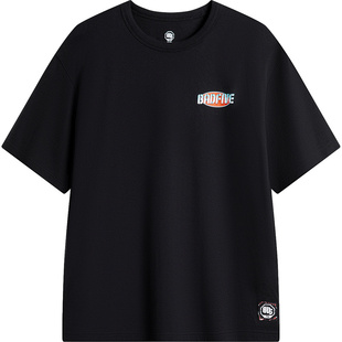 吉米巴特勒同款李宁短袖男夏季休闲T恤宽松透气短袖文化衫ATST537