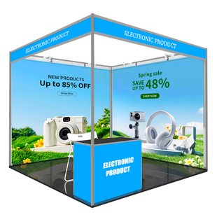 展会挂布国内外展位背景墙展板海报定制设计宽幅卷轴不拼接可折叠