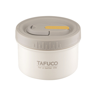 日本泰福高保温饭盒内盒加厚316不锈钢水果盒密封防漏圆形收纳盒