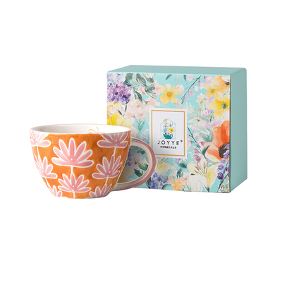 釉下彩陶瓷马克杯大容量广口早餐