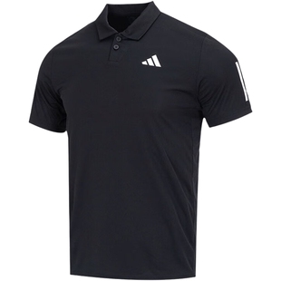 Adidas阿迪达斯男上衣2026新款网球运动短袖POLO衫翻领T恤IS2294