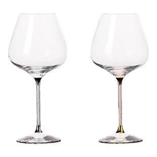 U Mi LIVING·芯点|酒具德国轻奢钻杆勃艮第葡萄红酒杯高脚杯家用