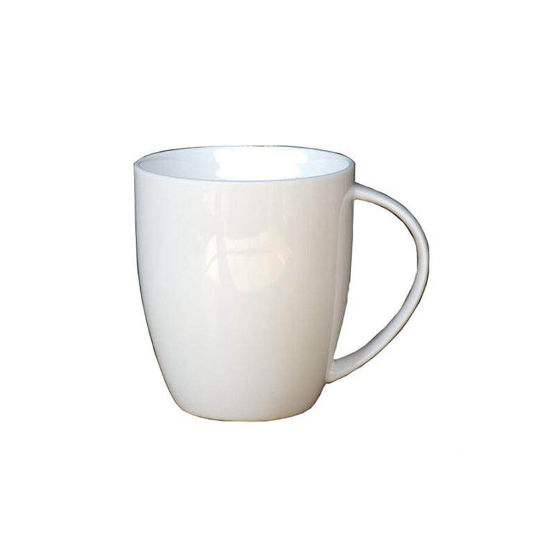 纯白出口英国骨瓷马克杯大 陶瓷水杯奶茶杯咖啡杯早餐杯子无盖