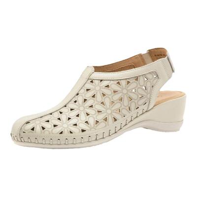 中跟镂空休闲凉鞋歌迈护脚