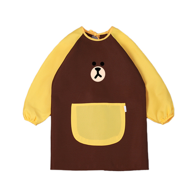 长袖围裙儿童画画罩衣