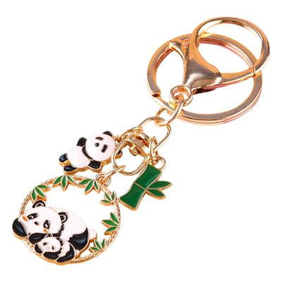 钥匙圈钥匙扣含秀结艺合金吊坠