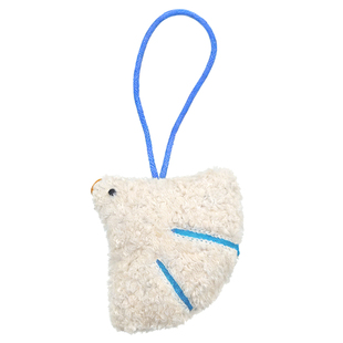 纸布石书店原创云南银杏红嘴鸥毛织挂件-鸥叶包包装饰品可爱立体