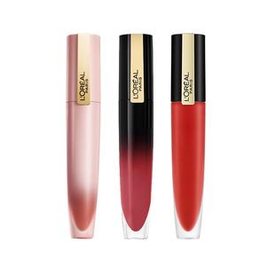 欧莱雅口红小钢笔唇釉129湿吻310初吻223130官方旗舰店官网正品女