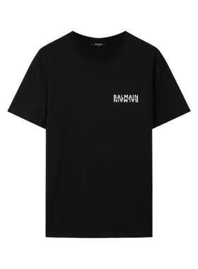 【折扣】BALMAIN 男士简约棉质圆领T恤衫