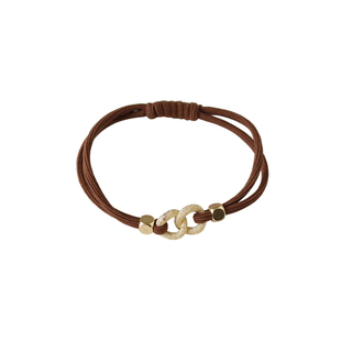 韩国简约圆环发圈女气质高弹力扎头发绳双层耐用皮套马尾皮筋头绳