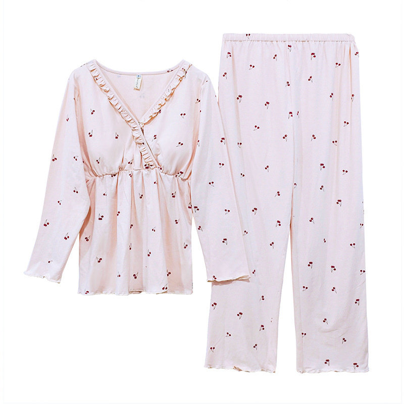 孕妇纯棉月子服家居服套装