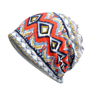 春秋冬季套头帽女士月子帽围脖两用民族风加绒保暖头巾帽女包头帽