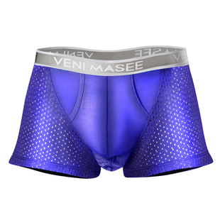 枪弹式向下分离冰丝网眼透气防潮湿精索静脉曲张阴囊拖提睾内裤男