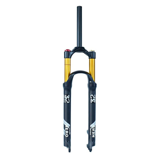 山地车减震前叉行程120mm自行车改装避震肩控线控阻尼龟兔气叉