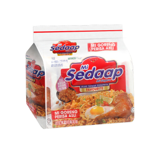 印尼进口mi sedaap 辉英喜达干拌面经典风味炸鸡风味440g袋装