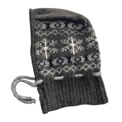 雪花费尔岛冬季含羊毛复古拉法帽