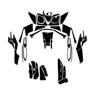 适用机车23款三阳九妹Z300plus改装甲贴碳纤维加厚防踢剐蹭橡胶贴