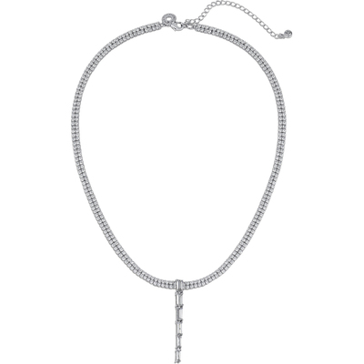 【折扣】CZ by Kenneth Jay Lane 女士锆石银色项链