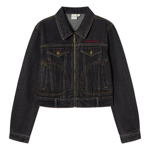 EPTISON短款牛仔外套女2025秋季新款修身时尚流行减龄街头风上衣