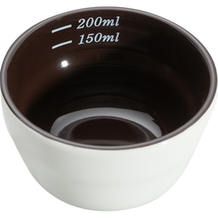 专业陶瓷咖啡杯测碗 cupping cup评测杯200ML不锈钢杯测勺带刻度