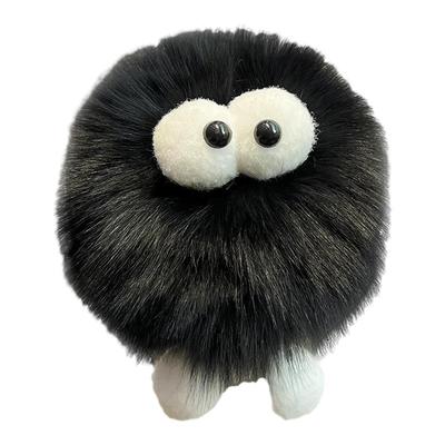 獭兔毛狐狸毛大煤球精灵车钥匙扣
