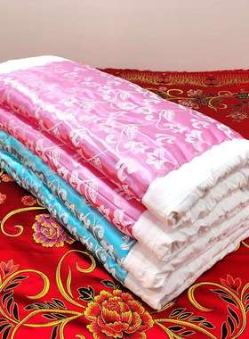 棉花褥子老式单人床棉絮冬天结婚红色床垫铺地一米乘两米婚庆垫被