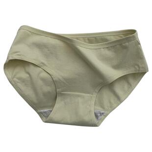 健丹鸟内裤女士纯棉抗菌裆纯色简约中腰甜美少女夏季新款三角短裤