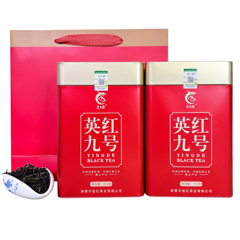 龙头影英德英红九号红茶春茶罐装