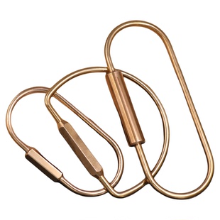 创意黄铜钥匙扣金属钥匙圈环复古纯铜汽车复古风男士腰挂手工挂件